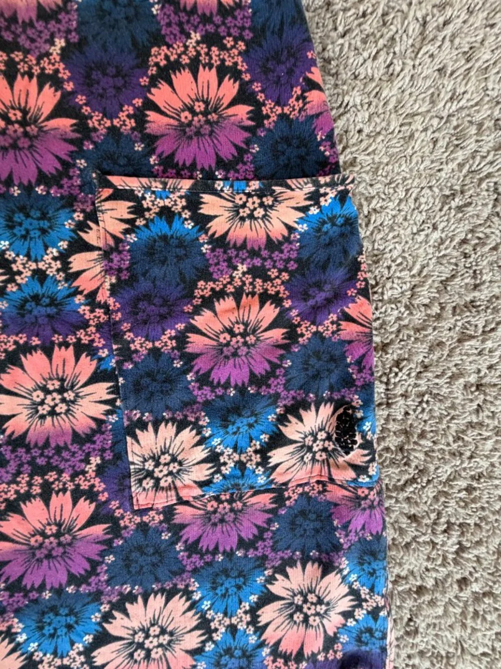 EUC FP Movement by Free People Floral Shortie Romper Small